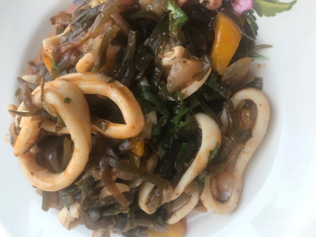 #ДРЯПнем! Или Кулинары поздравляют ЯП с ДР! Солянка из морской капусты с кальмаром