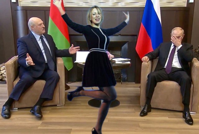 Лу и Пу: кадры со встречи Путина и Лукашенко растащили на мемы и фотожабы
