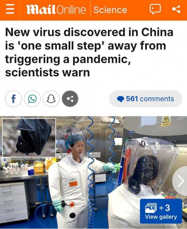 В Китае обнаружен новый опасный вирус