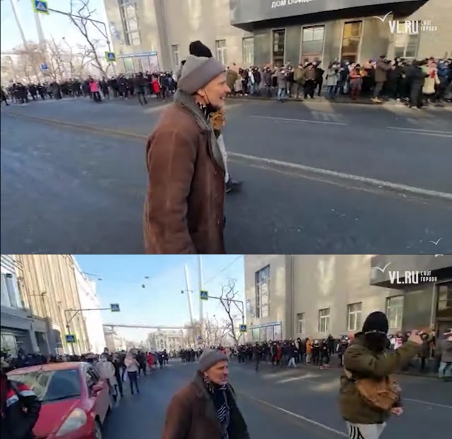 Митинг во Владивостоке 23.01.21