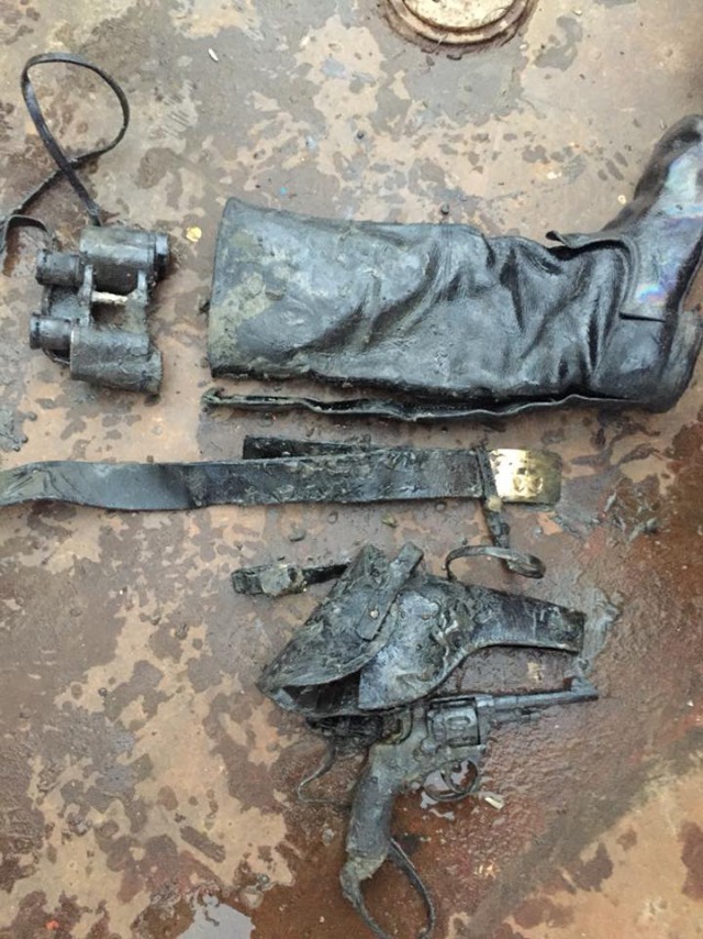 На борту поднятого бронекатера БК-31 найдено большое количество оружия