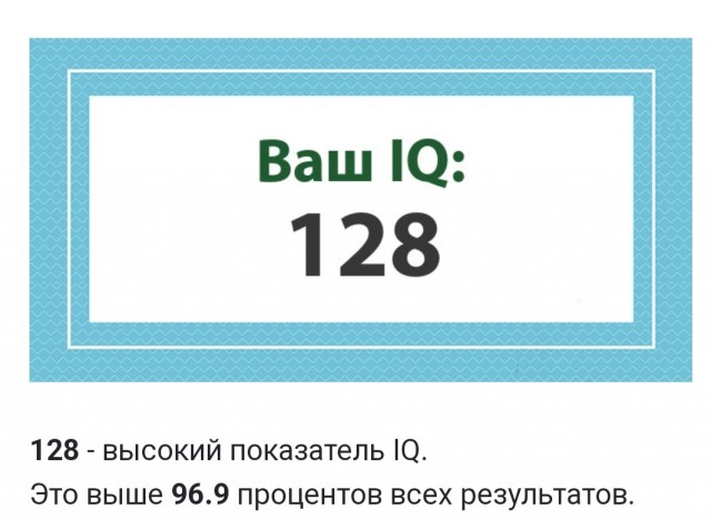 А какой у Вас IQ?