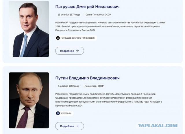 Потенциальные кандидаты на роль Президента РФ 2024