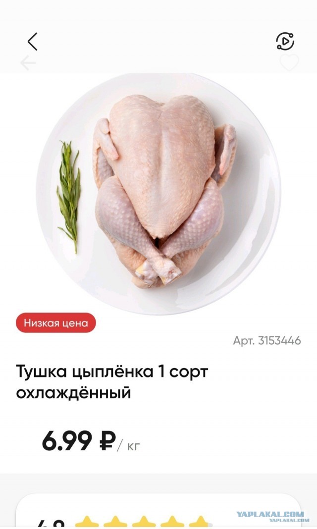 Цены на курицу в России побили исторический рекорд