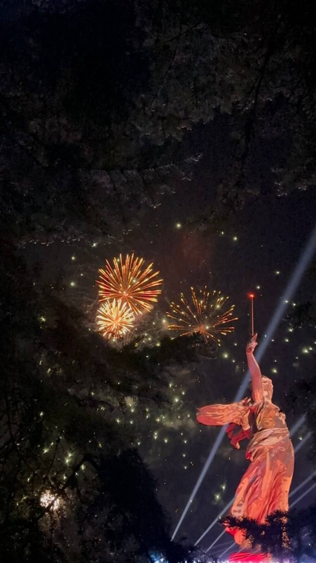 Празднование «Света Великой Победы» на Мамаевом кургане