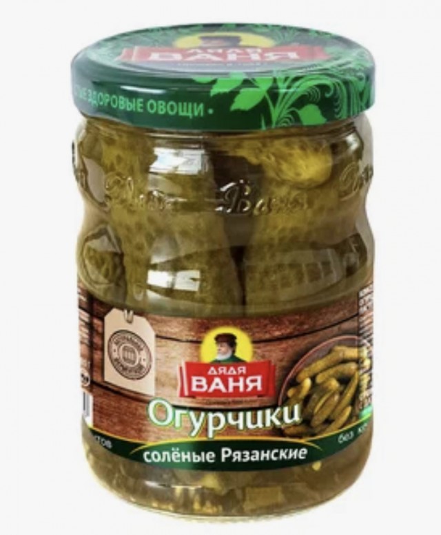 Соленые огурцы в супермаркетах