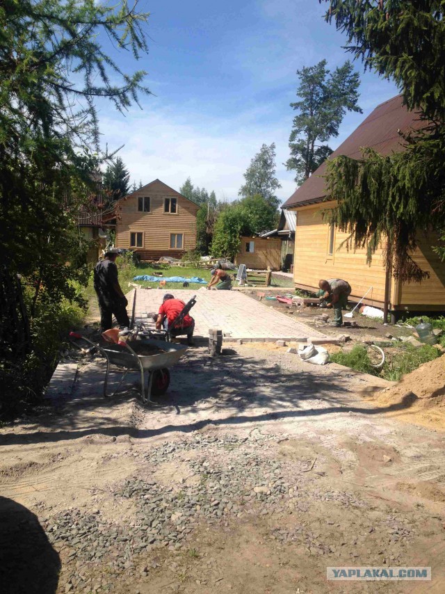 Неожиданное строительство дачи