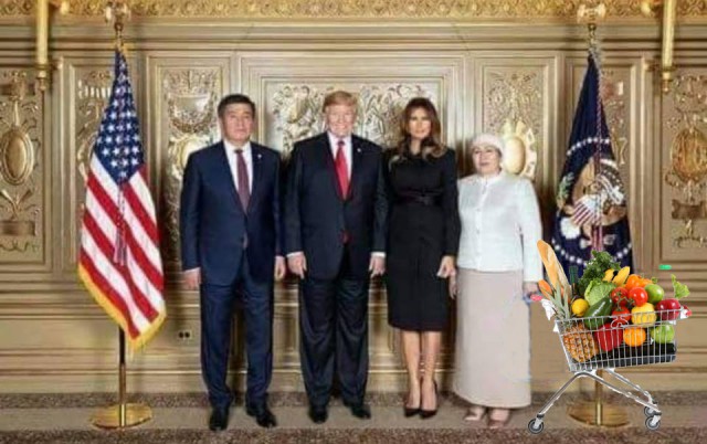 Фото президента Киргизии с женой в США.