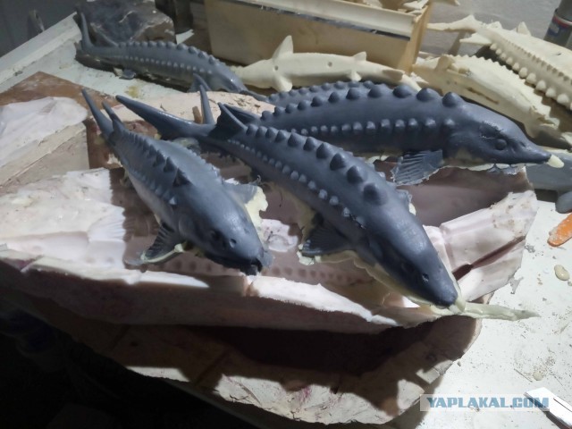 Изготовление декоративного панно "Осетровые"