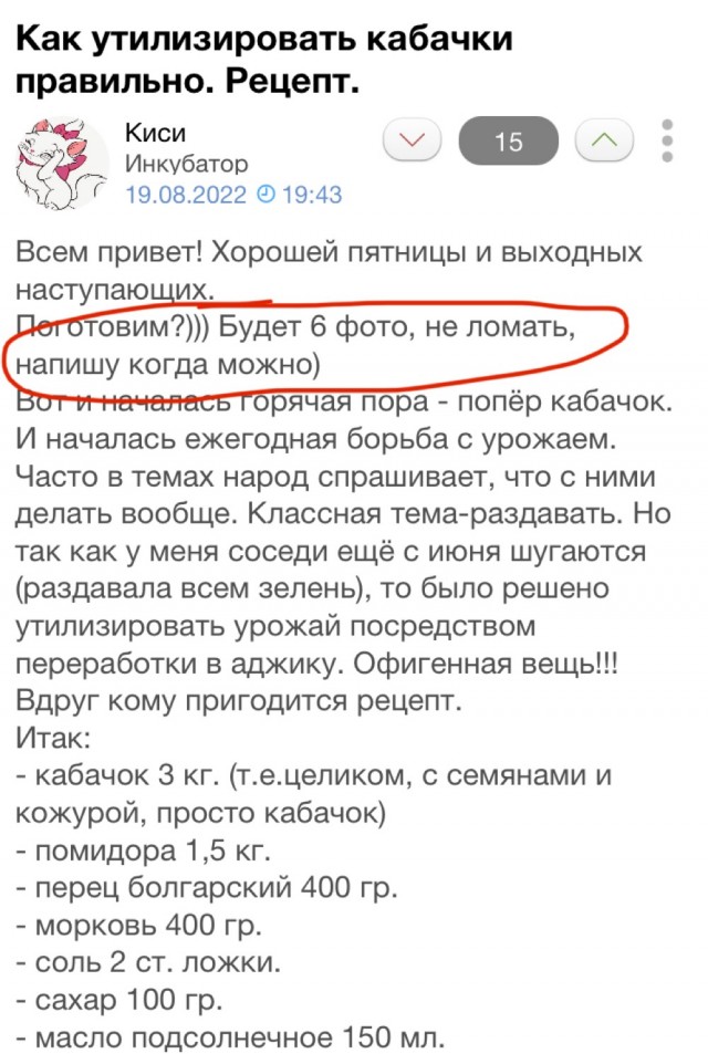 Как утилизировать кабачки правильно. Рецепт.