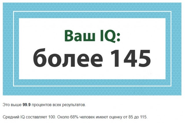 А какой у Вас IQ?