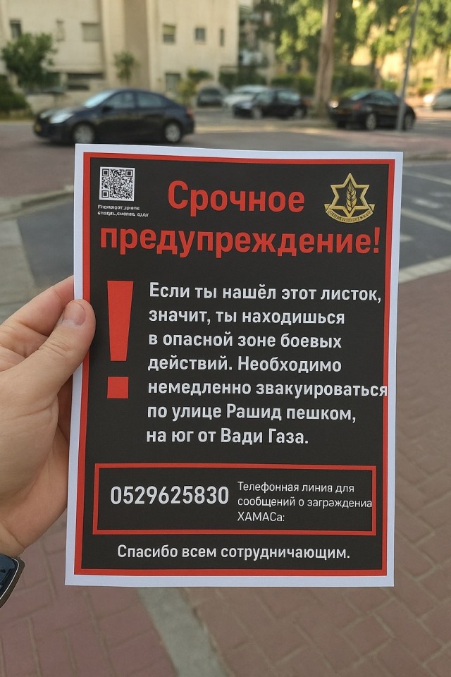 Вот такая забота о мирных жителях Газы