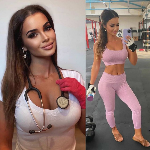 Девушки в форме и без нее