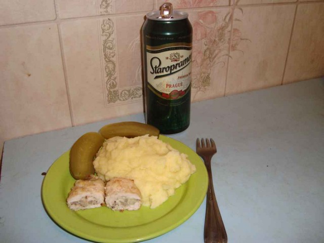 Мясные рулеты по-холостяцки.