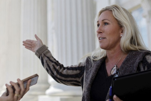 Конгрессвумен от Республиканской партии Тейлор Грин послала британскую журналистку