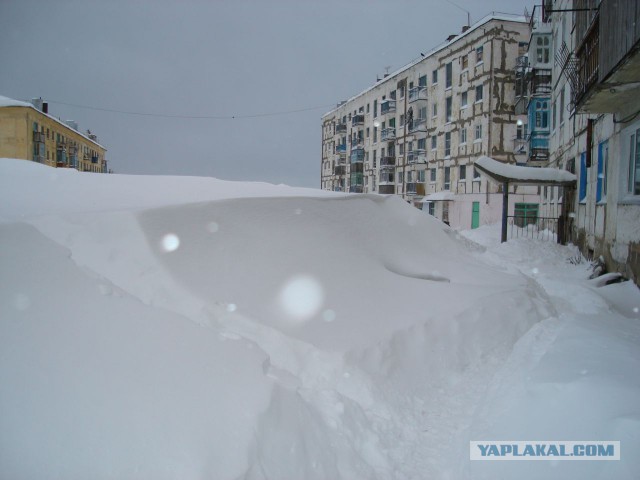 Ещё немного заваленного снегом Хабаровска