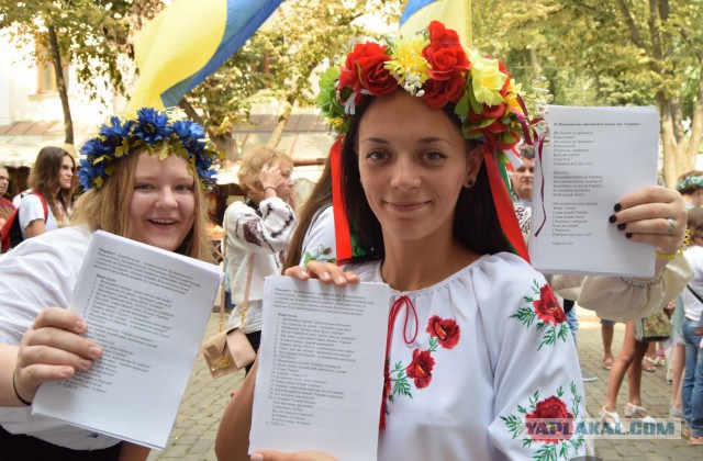 Марш вышиванок сегодня в Одессе