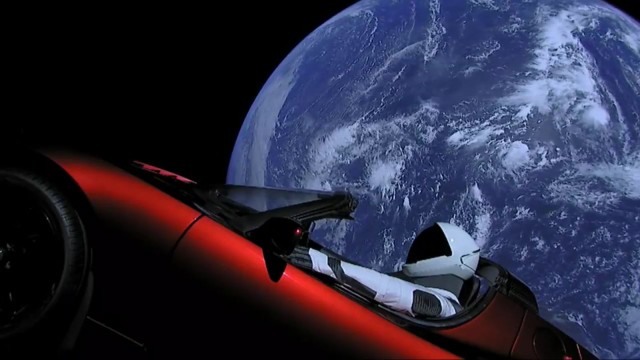 Запуск Falcon Heavy к Марсу от SpaceX