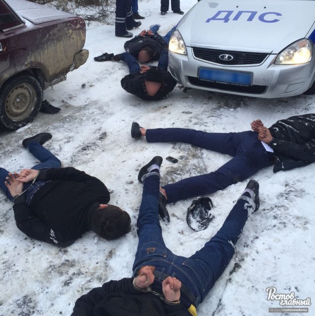 Утро выдалось жарким! Полиция задержала пятерых автоворов на белой гранте