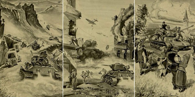 Музы не молчали. Что рисовала Красная Армия в боевых документах
