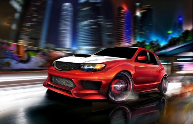 Фотошоп-художник... SUBARU IMPREZA