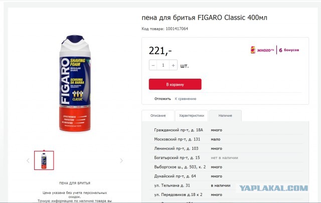 Образец непоколебимости ценовой политики