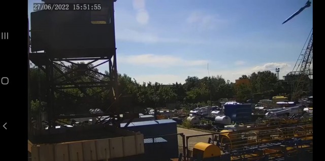 Видео  с камер видеонаблюдения во время  удара по Кремнчугу