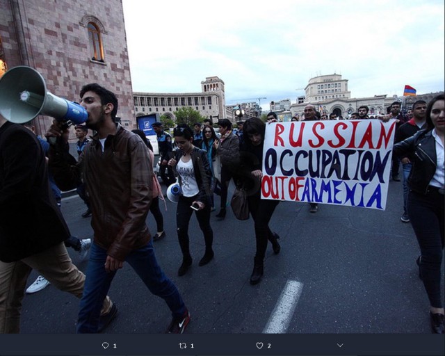 Протесты в Армении не утихают