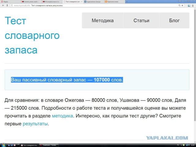 Хотите узнать свой словарный запас?