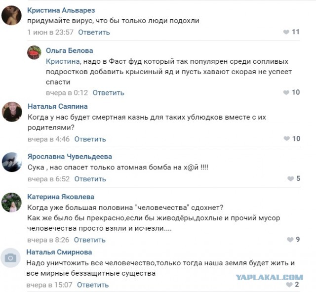 Почему люди не любят зоо(защитников)шизу?