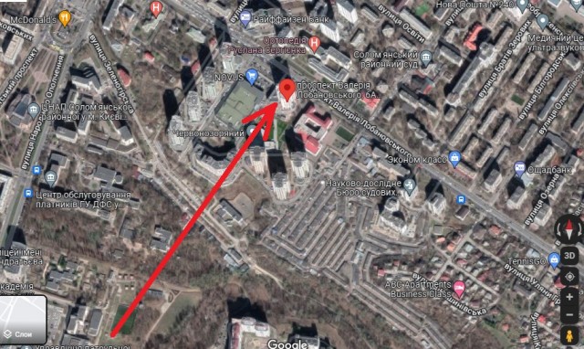 Попадание ракеты в жилой дом в Киеве