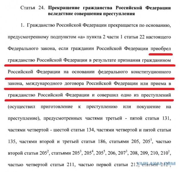 Теперь в России могут лишать гражданства официально