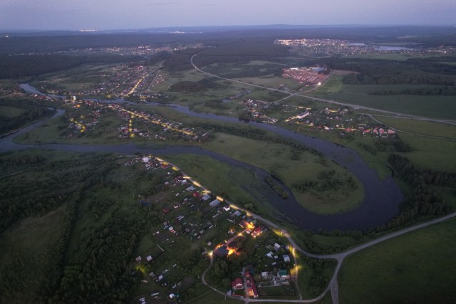 Уральские пейзажи в районе реки Реж