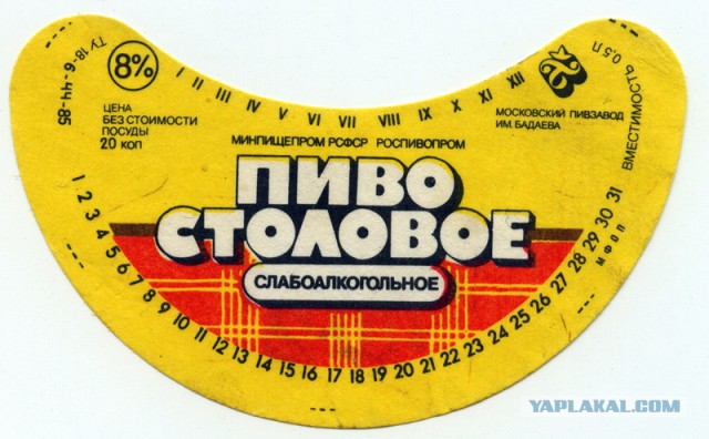 Советские этикетки от алкогольных напитков