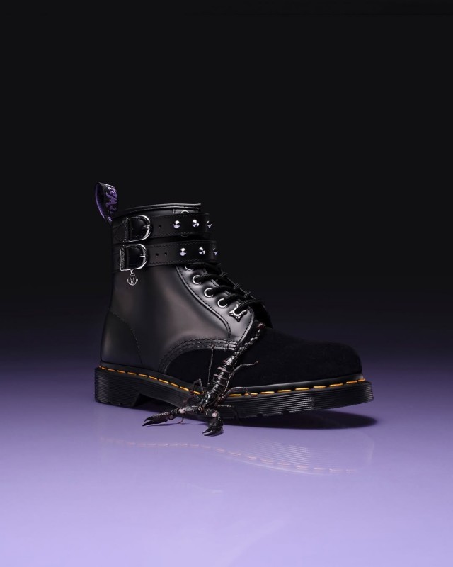 Популярный бренд Dr. Martens представил коллекцию обуви совместно с сериалом «Уэнсдей».