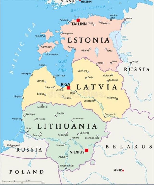 В Балтийском море поврежден соединяющий Латвию и Литву оптоволоконный кабель