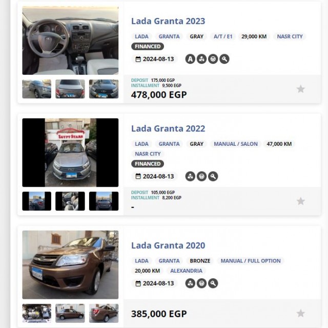 Lada Granta в Египте стоит в ДВА раза дешевле, чем в России. Авто продают за 535 тысяч рублей (в пересчёте по курсу).