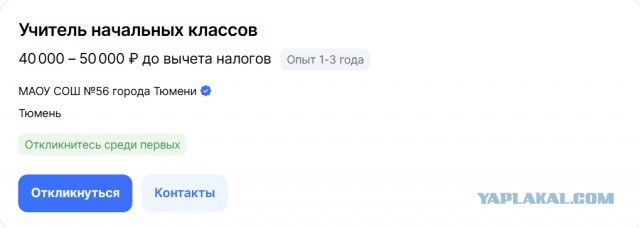 Реальная зарплата сельского учителя