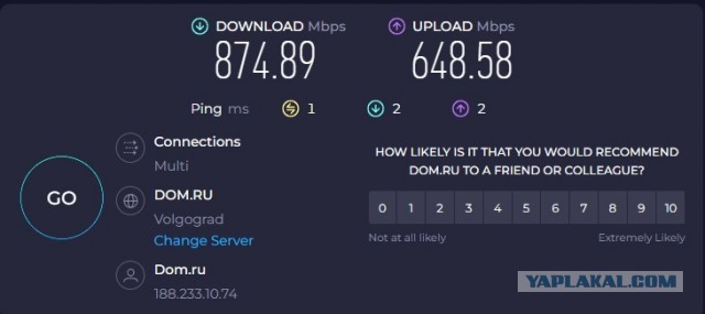 Роскомнадзор заблокировал в РФ сервис по замеру скорости интернета Speedtest