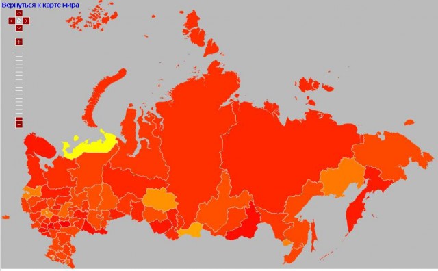 Яндекс: Популярность слова на карте