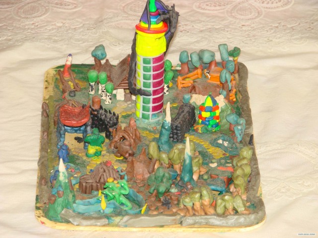 Фанарт из пластилина