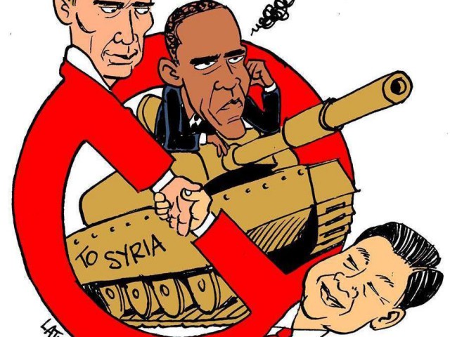 Россия в Сирии. Карикатура Карлоса Латуффа
