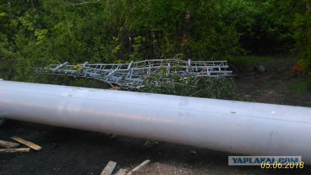 Как я опростоволосился или падение при монтаже под Уфой вышки МТС
