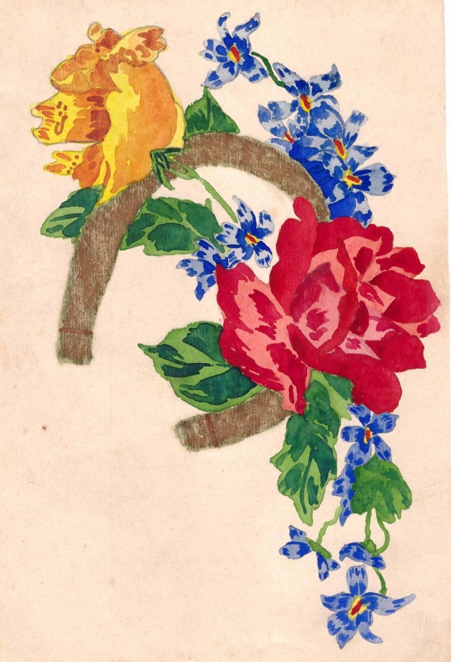Рисунки семиклассницы М.Папкович 1940г.