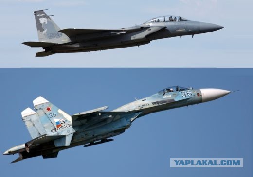 Воздушный «бой» F-15 и Су-27
