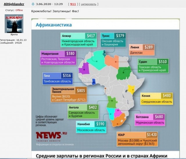 В каких странах МРОТ как в России? Наш уровень...