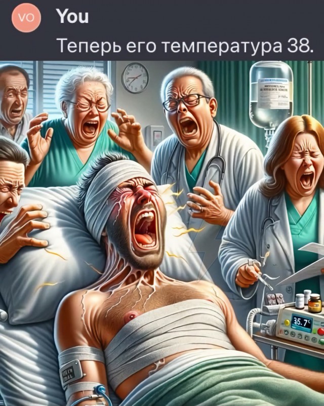 Даже нейросеть понимает, что нормальные мужчины природой не приспособлены переносить такую температуру. 37,1С - это уже кошмар!