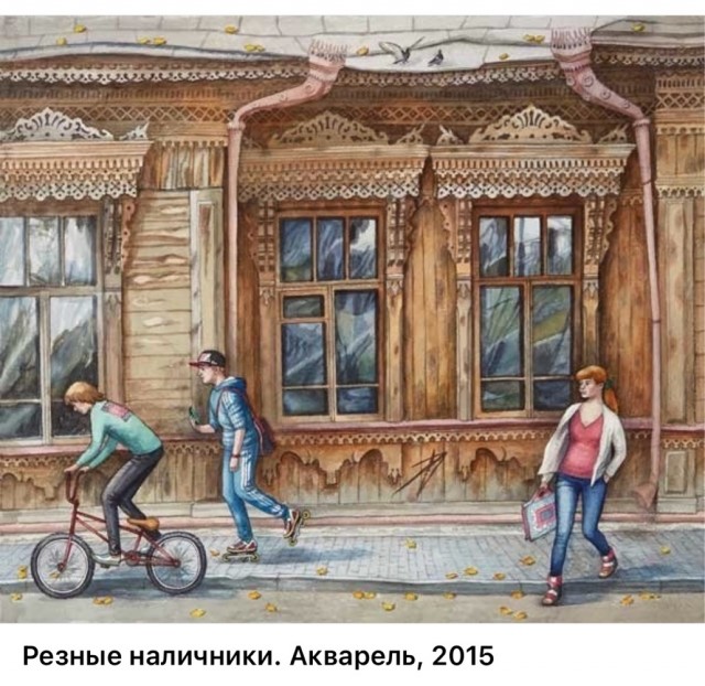 Городские пейзажи Елены Дергилёвой