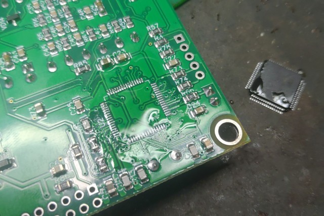 Хлопотная перепайка квадратика