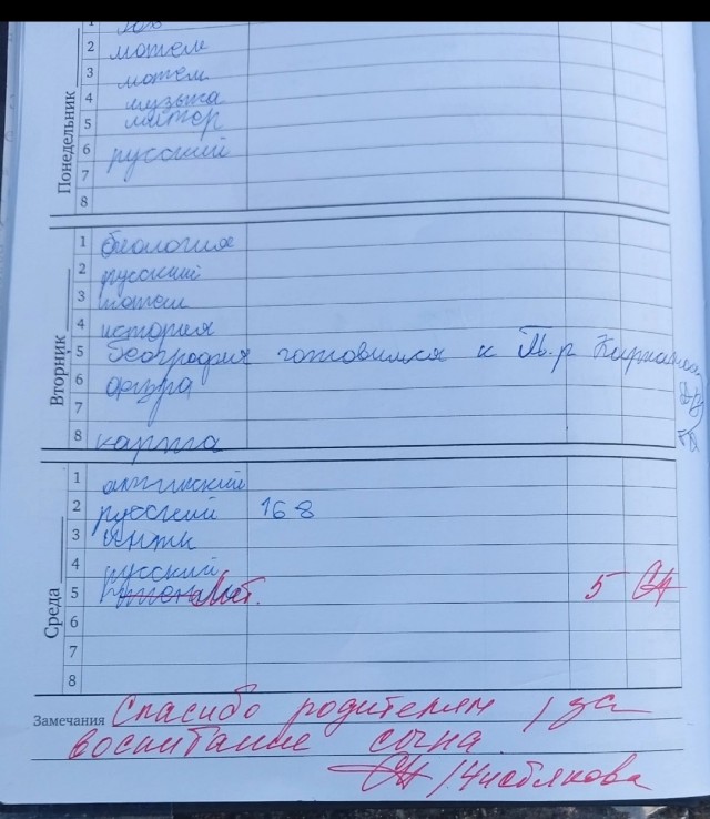 Сын порадовал.